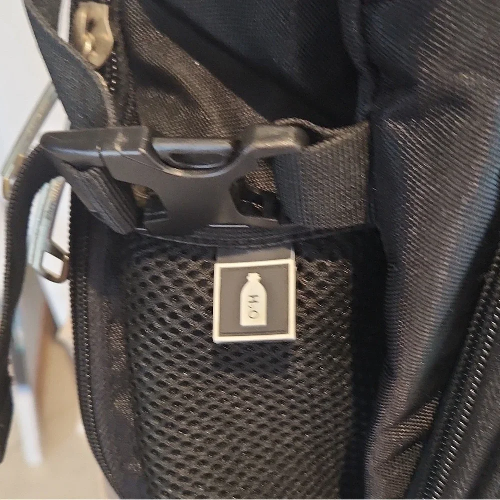 Shrradoo Padded Black Nylon Solid Laptop Backpack with Computer Compartment